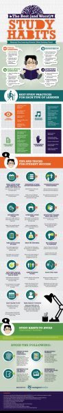 Effective Study Habits For Success In School (Infographic)