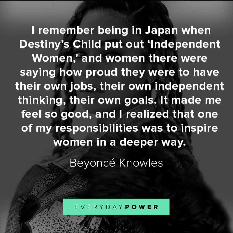 More Beyoncé quotes from her songs and interviews More Beyoncé quotes from her songs and interviews