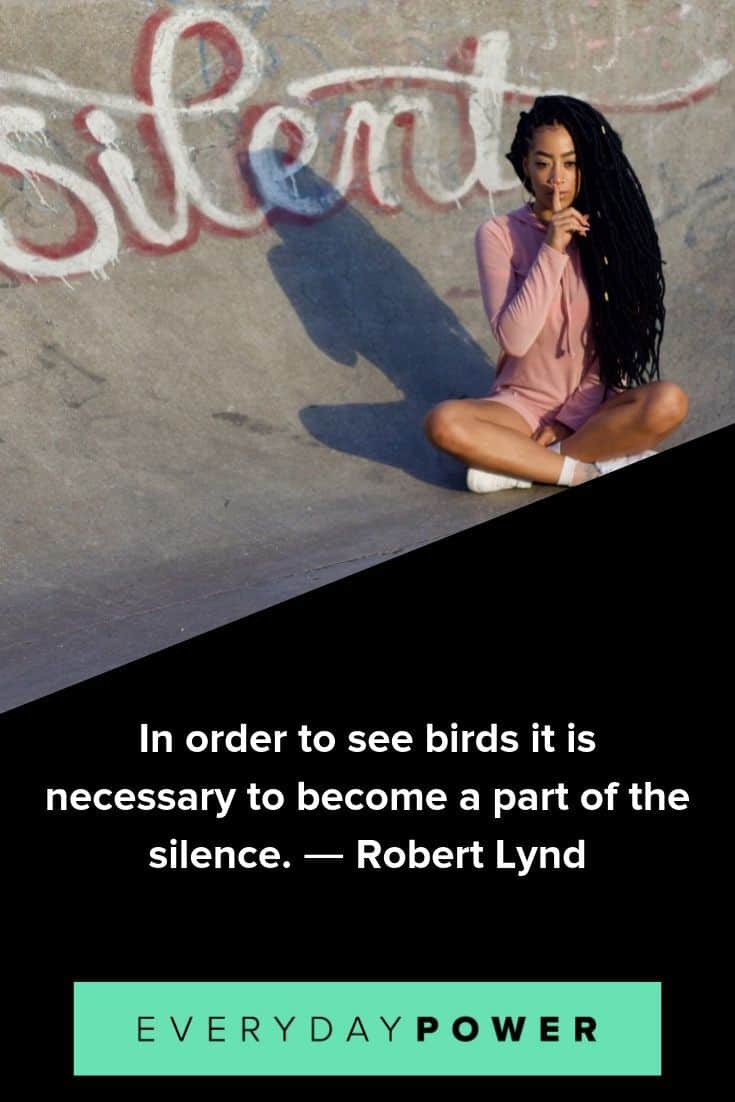 Silence quotes to remind you of the beauty in complete quiet