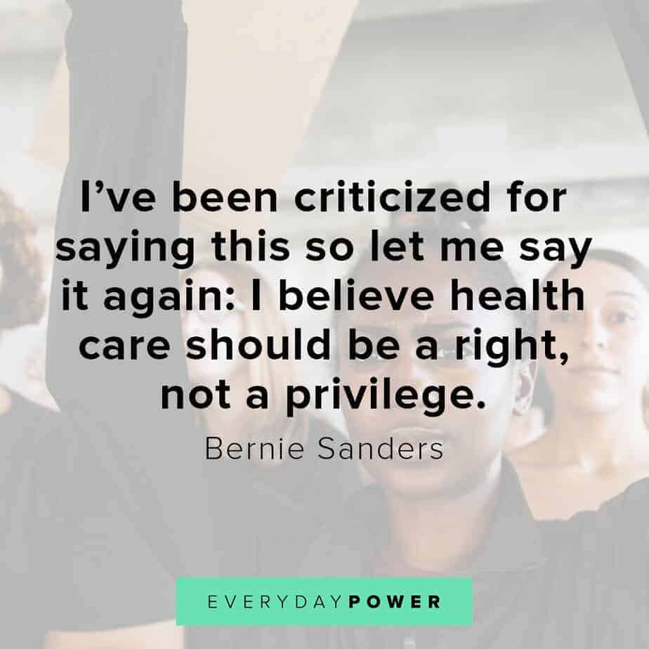 Bernie Sanders quotes on health care