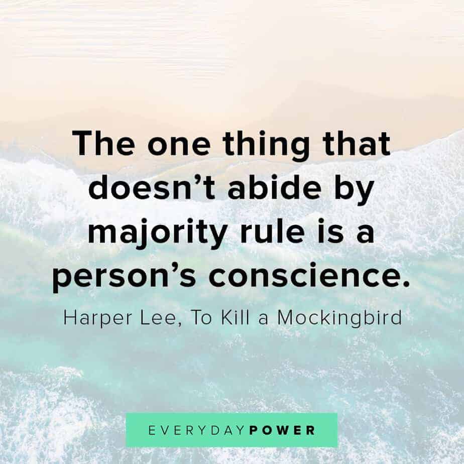 To Kill a Mockingbird Quotes on majority rule