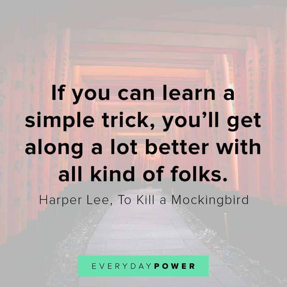 To Kill a Mockingbird Quotes on getting along with people