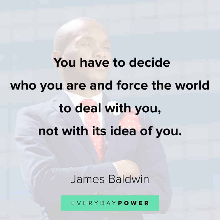 James Baldwin quotes on the world
