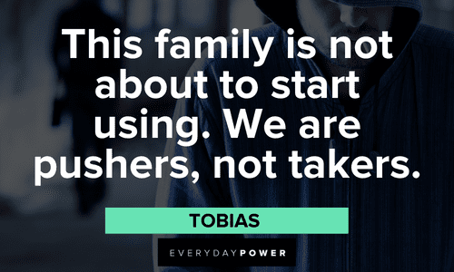 "This family is not about to start using. We are pushers, not takers." – Tobias (not a bad lesson, in the right context) Arrested Development Quotes about family