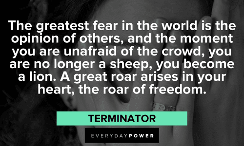 “The greatest fear in the world is the opinion of others, and the moment you are unafraid of the crowd, you are no longer a sheep, you become a lion. A great roar arises in your heart, the roar of freedom.” - Osho Osho quotes about fear
