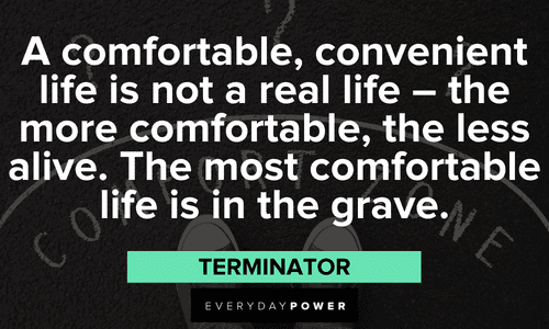 “A comfortable, convenient life is not a real life – the more comfortable, the less alive. The most comfortable life is in the grave.” - Osho powerful Osho quotes
