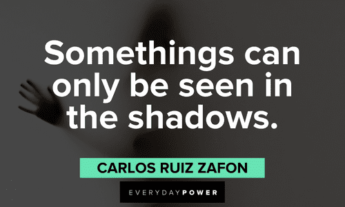 “Somethings can only be seen in the shadows.” - Carlos Ruiz Zafon