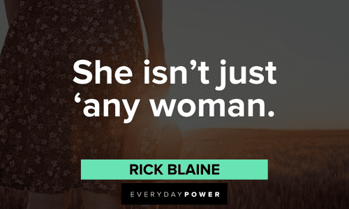 “She isn't just 'any woman.'” — Rick Blaine short Casablanca quotes and lines