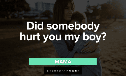 "Did somebody hurt you my boy?" - Mama The Waterboy quotes from mama