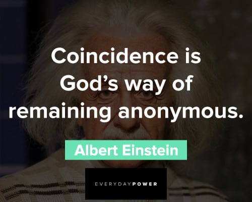 albert einstein quotes on coincidence