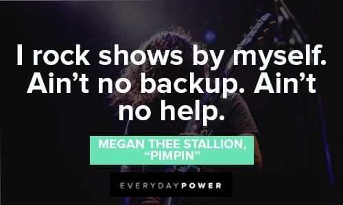 Megan Thee Stallion Quotes About performing