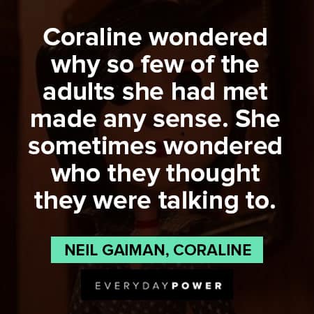 Coraline quotes about adults