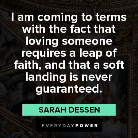 leap of faith quotes about soft landing is never guaranteed