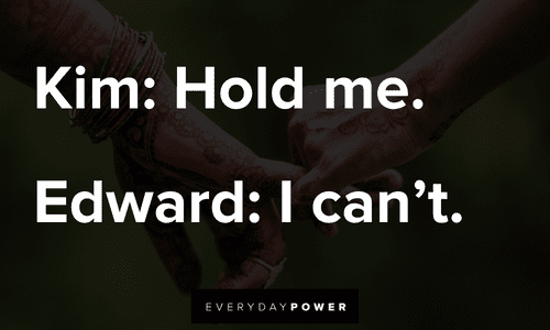 "I can't.” - Edward short Edward Scissorhands Quotes from conversations
