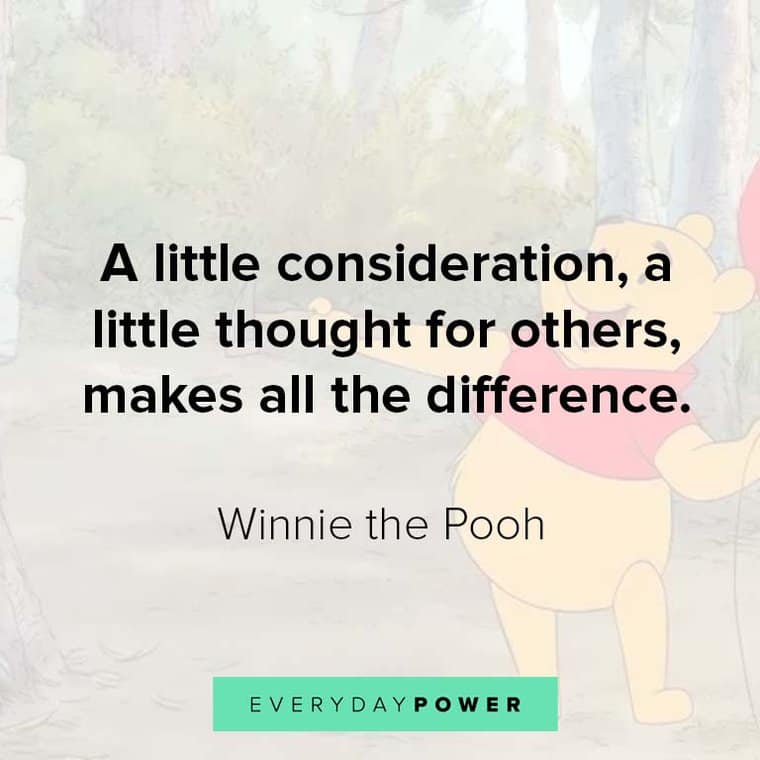 Winnie the Pooh quotes about consideration