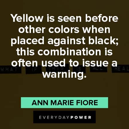 Yellow Quotes About Warnings