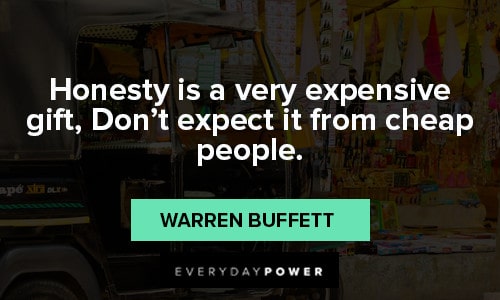 warren buffett quotes about honesty