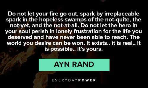 Inspirational Ayn Rand Quotes