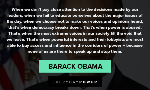 Inspiring Barack Obama quotes on leadership and life Barack Obama quotes about democracy