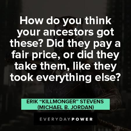 Black Panther quotes from Erik