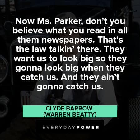 Bonnie and Clyde quotes about newspaper