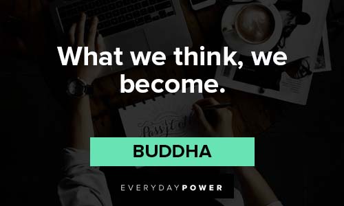 calligraphy quotes about what we think, we become