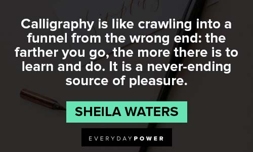 calligraphy quotes about pleasure