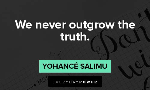 calligraphy quotes about outgrow the truth