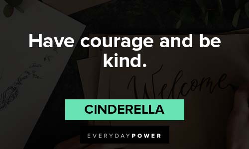 calligraphy quotes about have courage and be kind