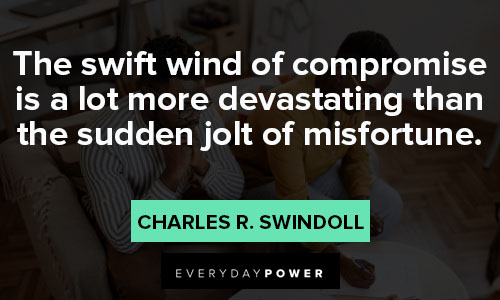 compromise quotes about the sudden jolt of misfortune