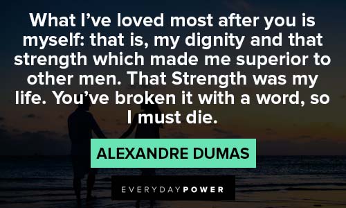 Count of Monte Cristo quotes that strength was my life