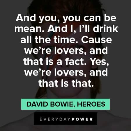 David Bowie quotes from his music