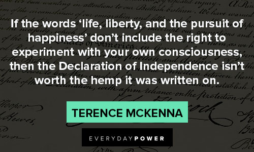 Declaration of Independence quotes about life, liberty, and the pursuit of happiness