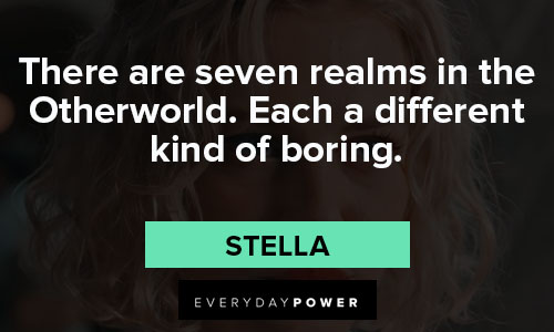 Fate: The Winx Saga quotes about there are seven realms in the otherworld. each difference kind of boring