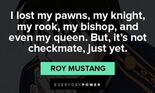Fullmetal Alchemist quotes about it’s not checkmate, just yet