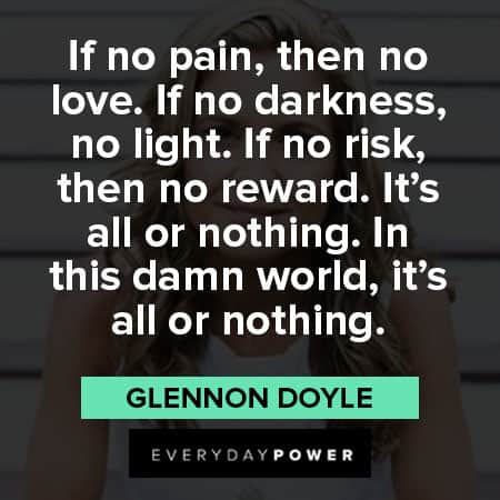 Glennon Doyle quotes about darkness