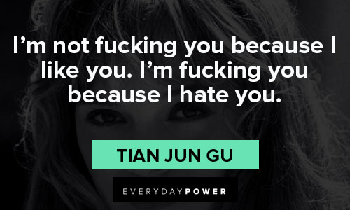 House of Cards quotes about I’m not fucking you because I like you. I’m fucking you because I hate you