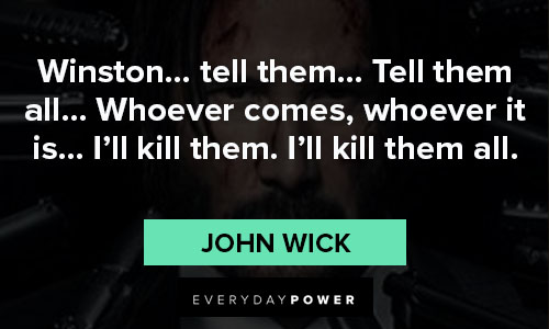 John Wick quotes about killing