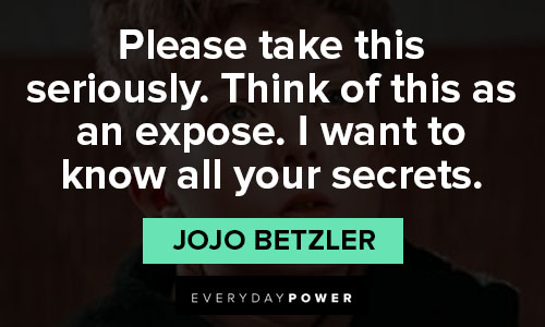 Jojo Rabbit quotes about please take this seriously.