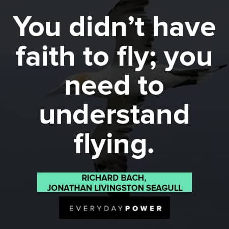 Jonathan Livingston Seagull quotes about faith to fly