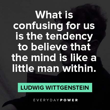 Ludwig Wittgenstein quotes about what is confusing for us