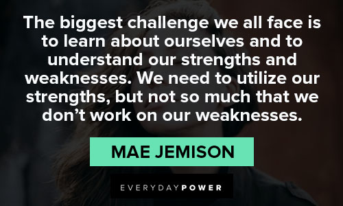 mae jemison quotes about the biggest challenge