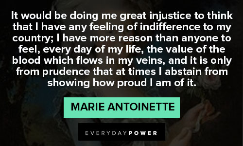 Marie Antoinette quotes about doing me great injustice to think