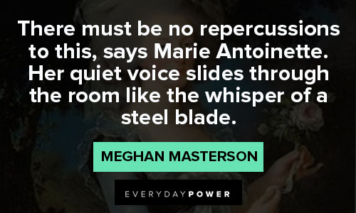 Marie Antoinette quotes about there must be bo repercussions to this