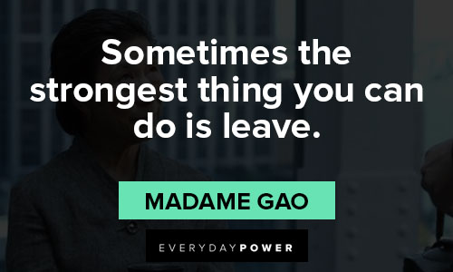 Iron Fist quotes about sometimes the strongest thing you can do is leave