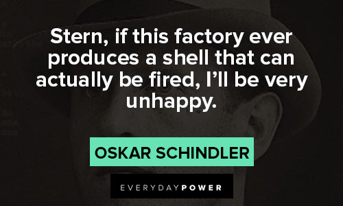 Schindler’s list quotes about stern