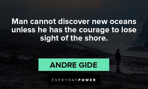 sea quotes to lose sight of the shore