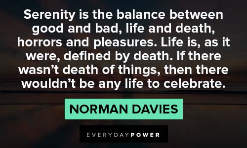 serenity quotes about life