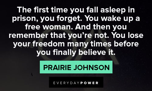 The OA quotes about freedom