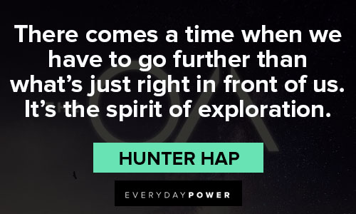 The OA quotes about spirit of exploration